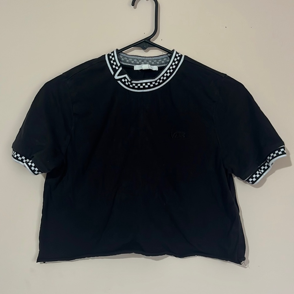 Vans black crop top